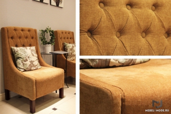 Дизайнерские кресла и диван для клиника «Стиль Дент» фото 3
