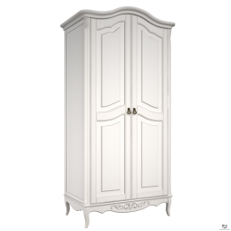Шкаф Бэль, 2 двери, в белом цвете
