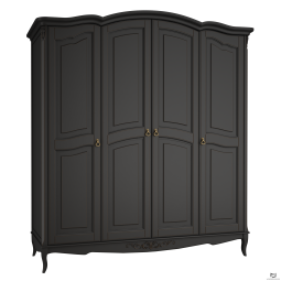 Шкаф Бэль, 3 двери, в черном цвете